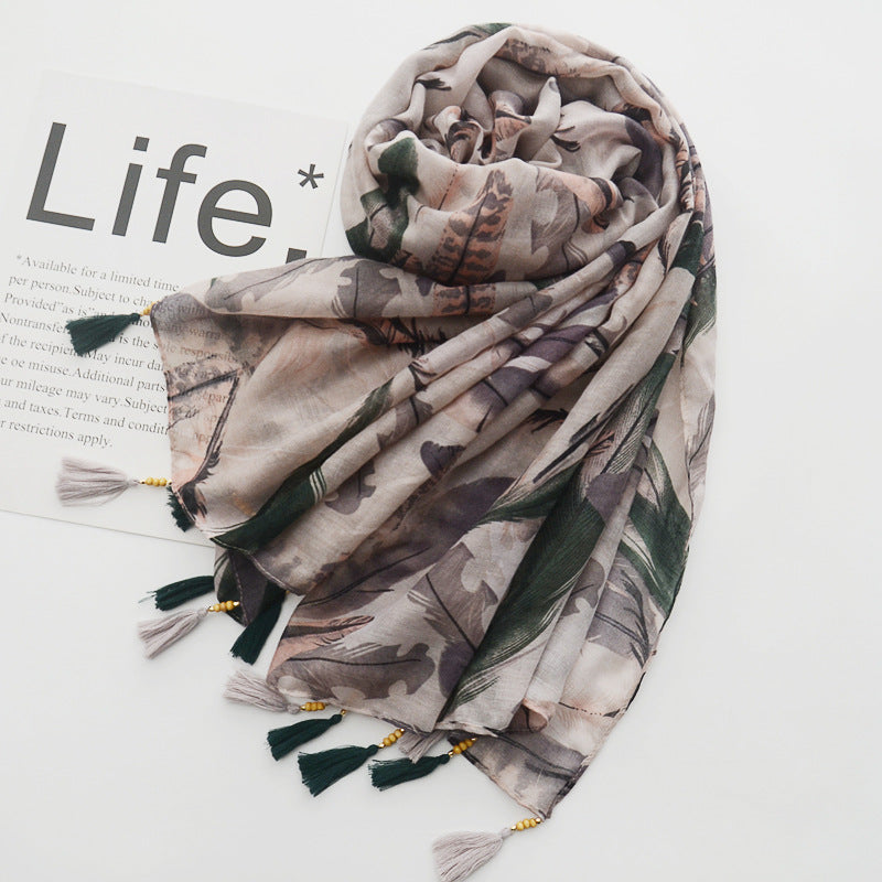 Scarvii - Boho Tassel Scarf 70.8"x35.4" - product image