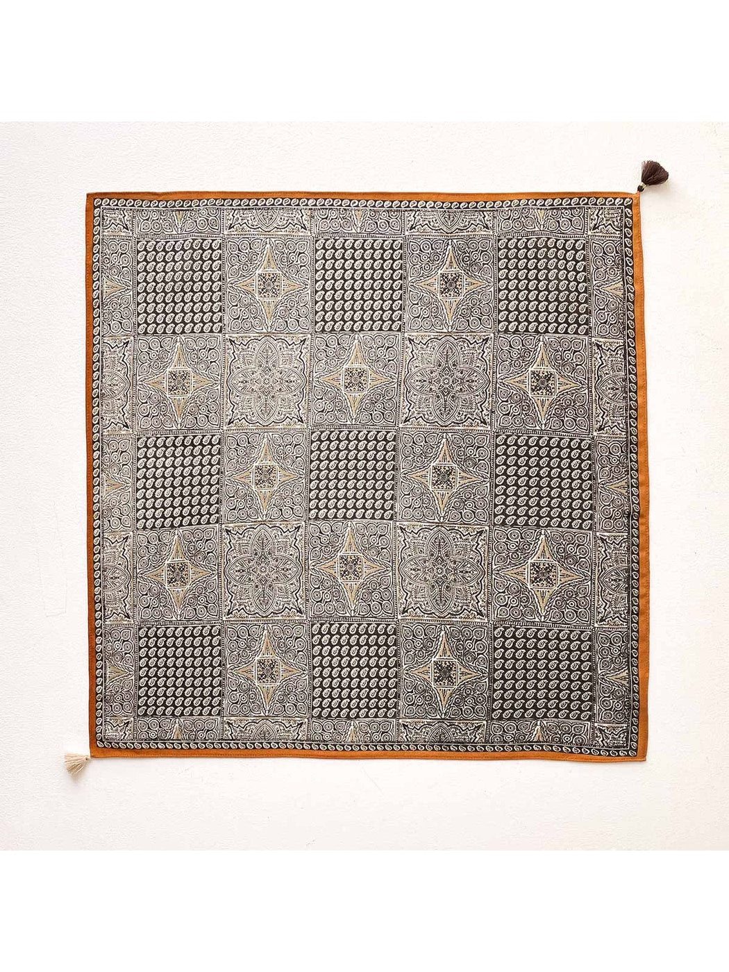 Scarvii - Star Print Retro Elegant Square Scarf
