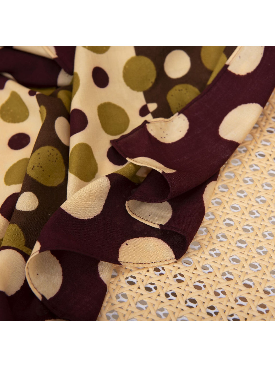 Scarvii - Abstract Polka Dot Print Scarf