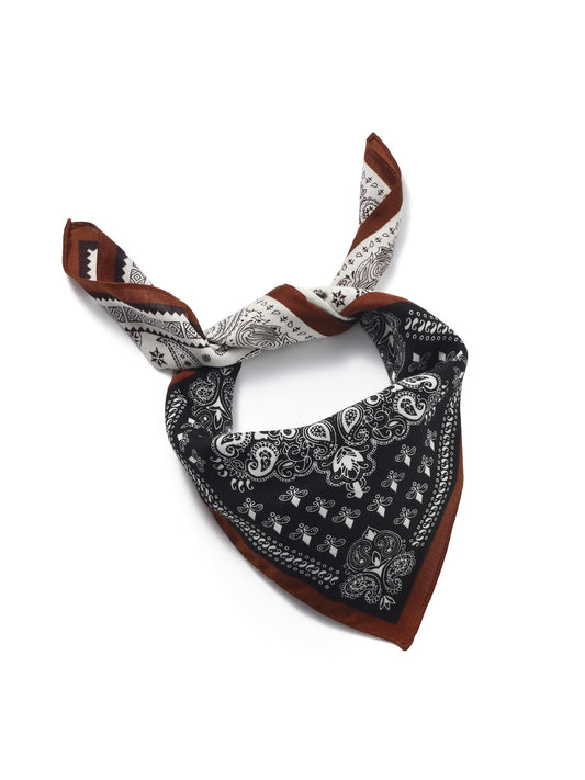 Scarvii - 27'' Paisley Patchwork Square Scarf - Vintage & Elegant