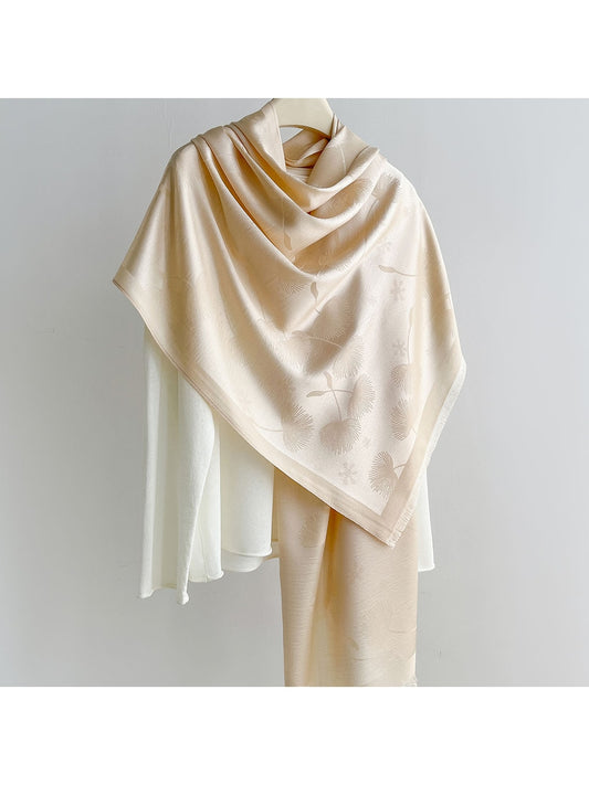 Scarvii - Elegant Dandelion Print Summer Wrap Scarf