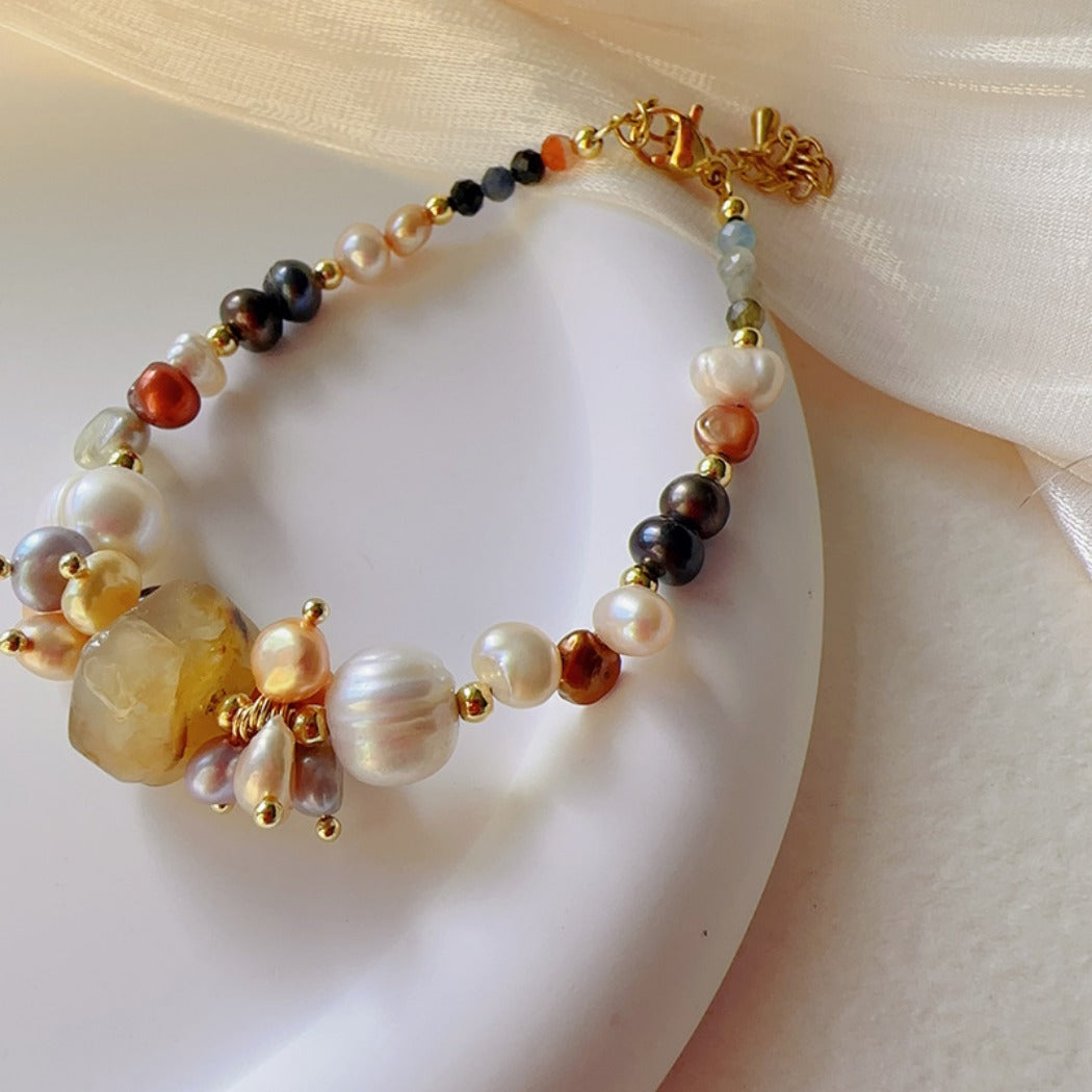 Bauai - Amber Pearl Bracelet – Timeless Elegance