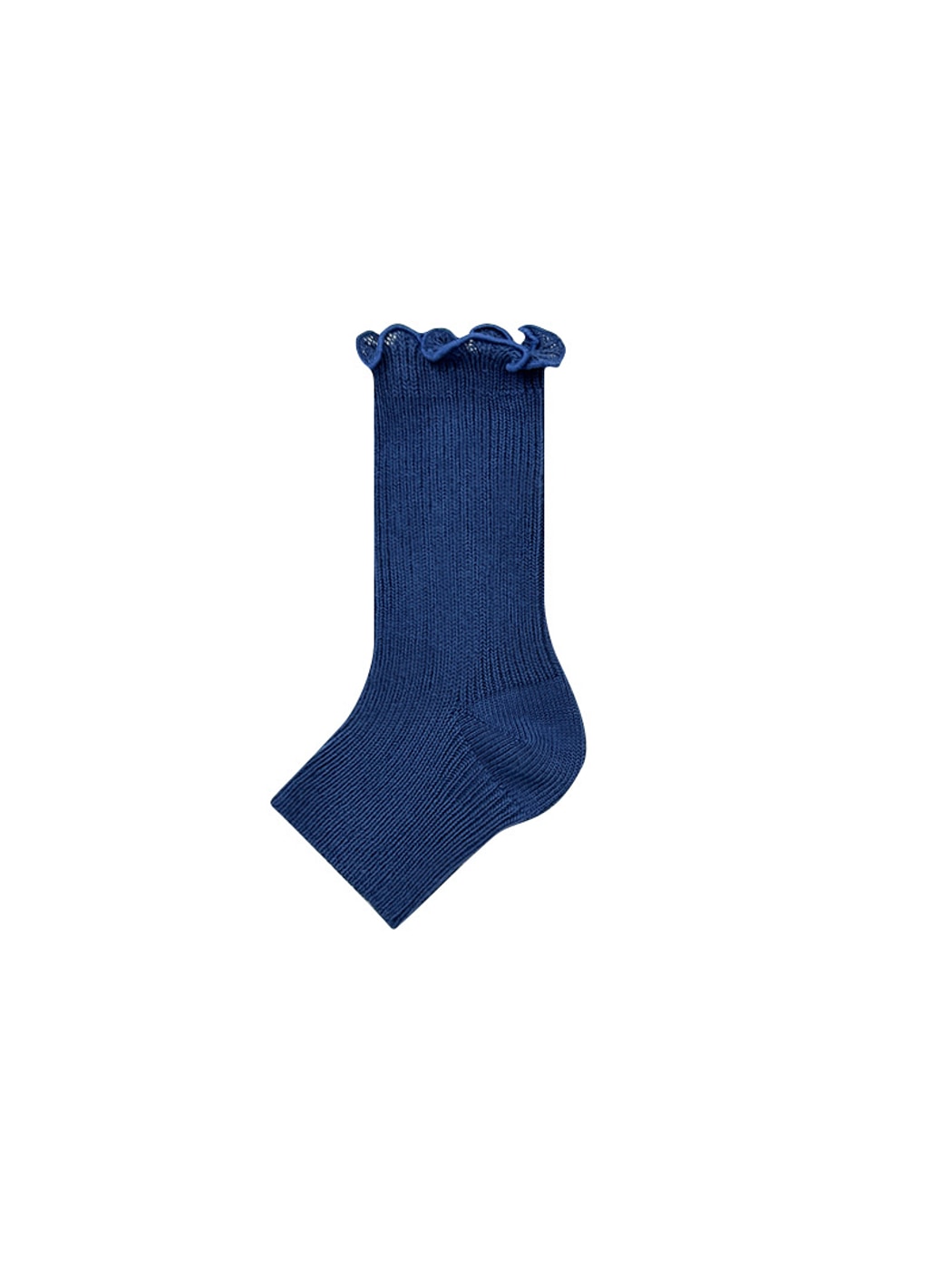 Rufia - Ruffle-Trim Open-Toe Crew Socks