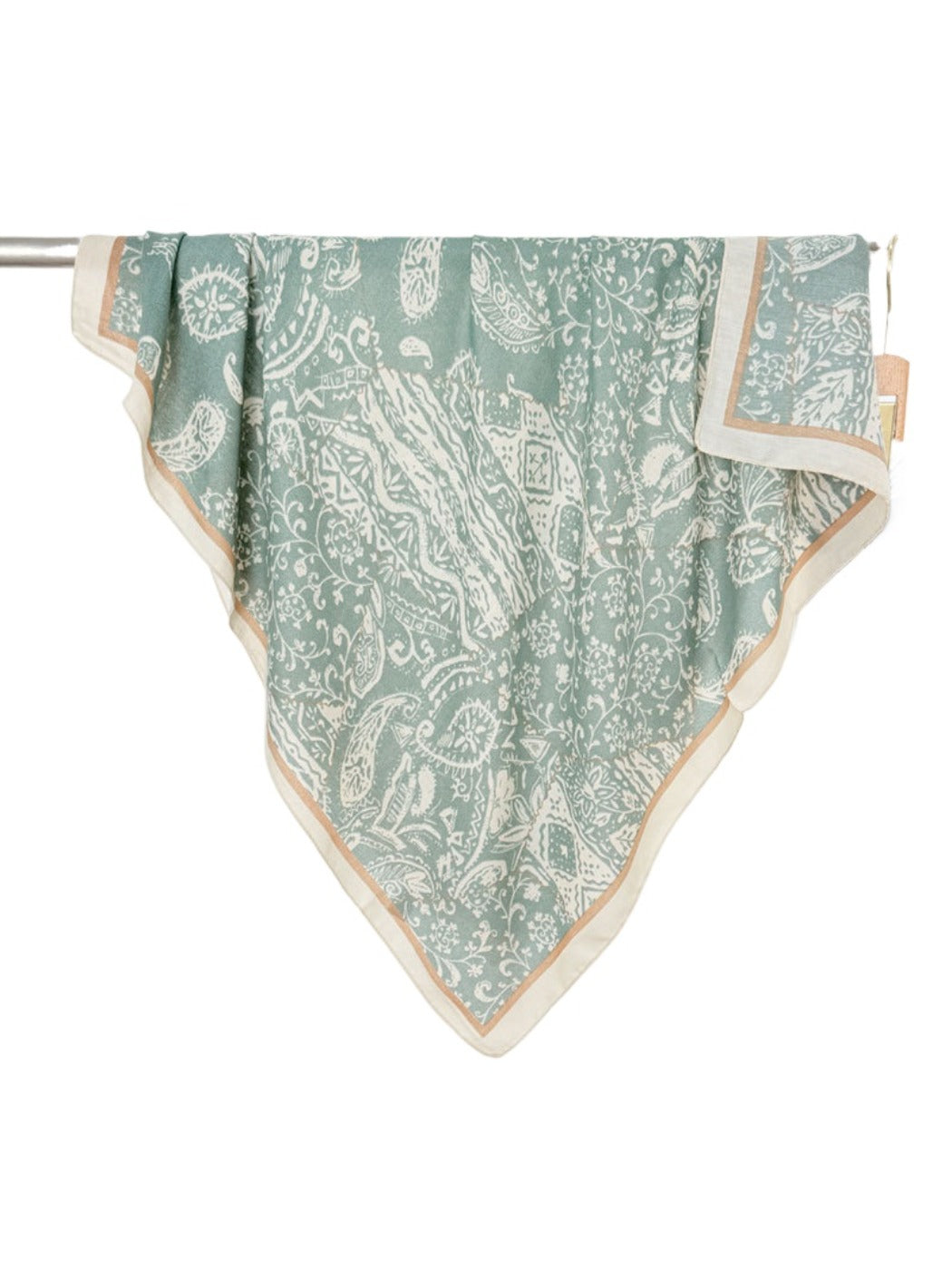 Scarvii - Vintage Paisley Square Scarf for Women