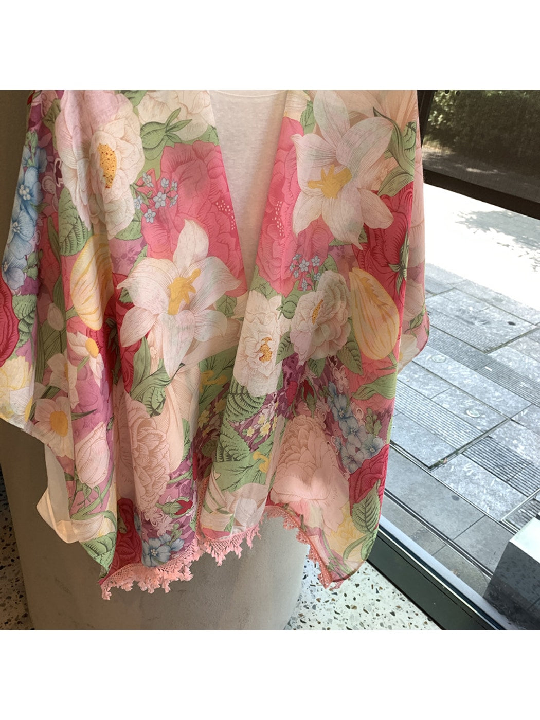 Scarvii - Elegant Floral Printed Wrap Scarf