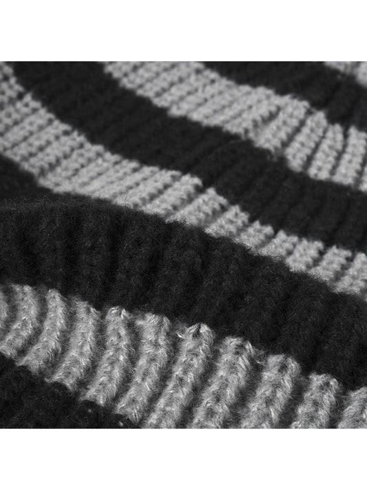 Haila - Wide-Stripe Cuffed Knit Beanie