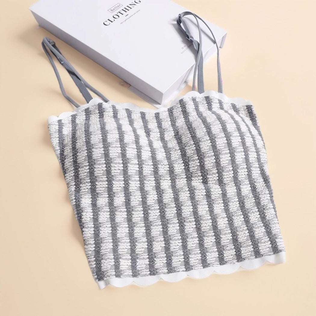 Vesty - Sweet Striped Padded Camisole