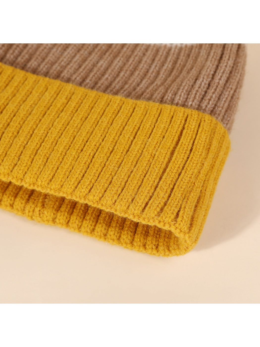 Haila - Color-block Knitted Beanie