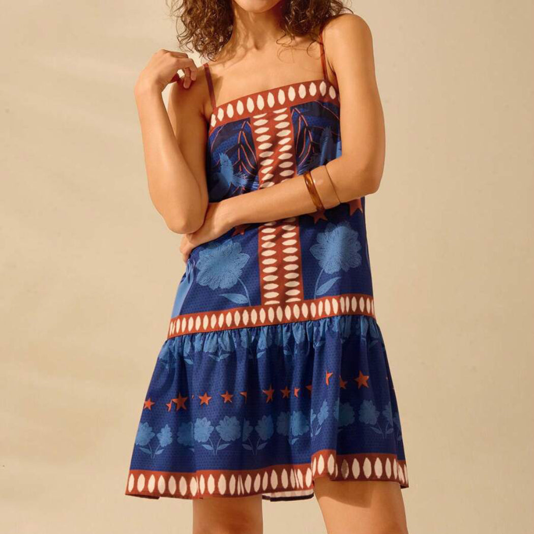 Troposa - Blue Floral Dress - Summer Style & Charm