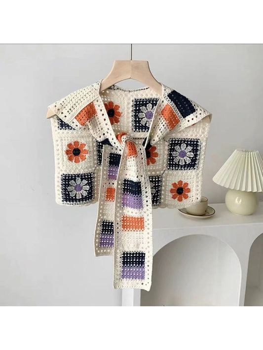 Crosa - Bohemian Crochet Shawl Wrap