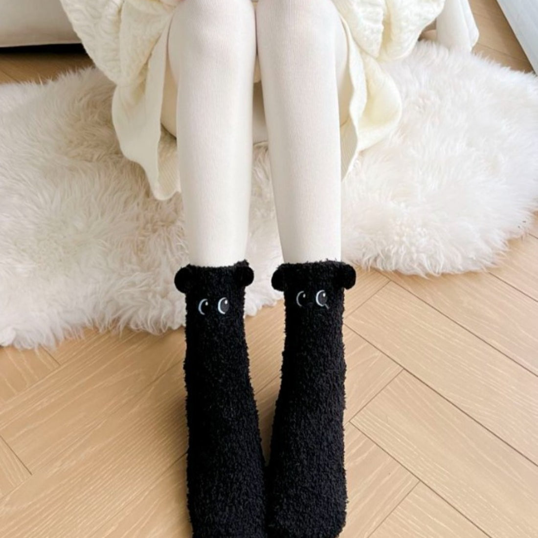 Rufia - Cute Animal Print Towel Socks