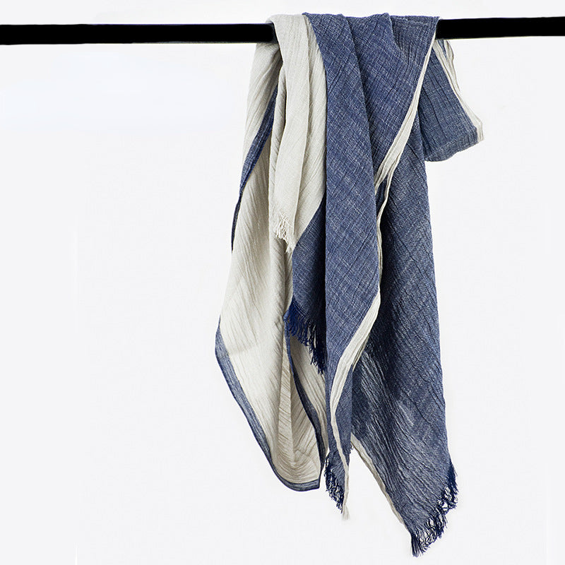 Scarvii - Vintage Contrast Style Long Scarf