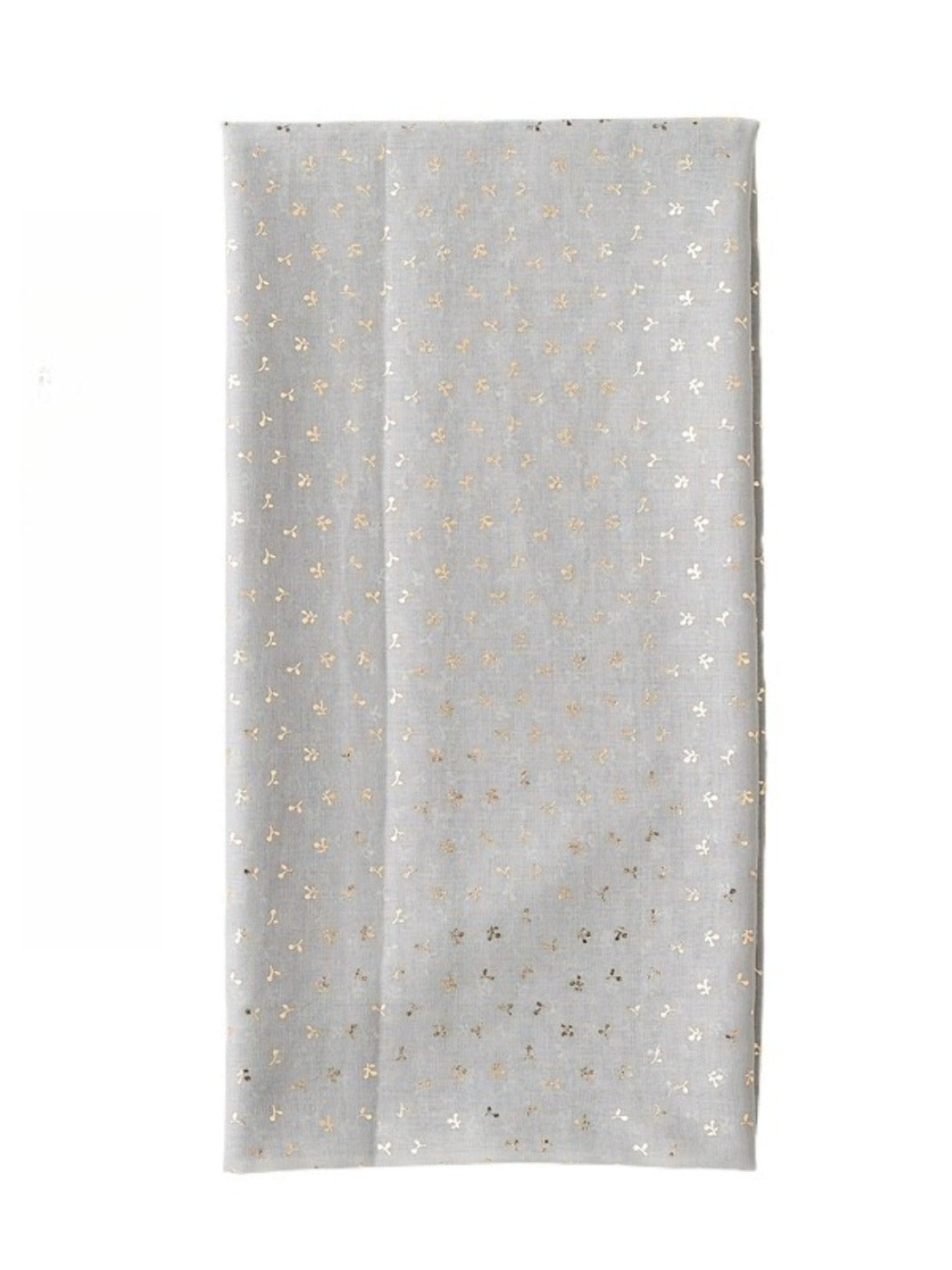 Scarvii - Tiny Gold Floral Print Scarf - Fresh & Elegant