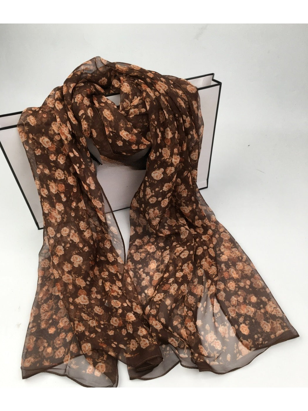 Scarvii - Women's Floral Patterned Scarf - Versatile & Stylish