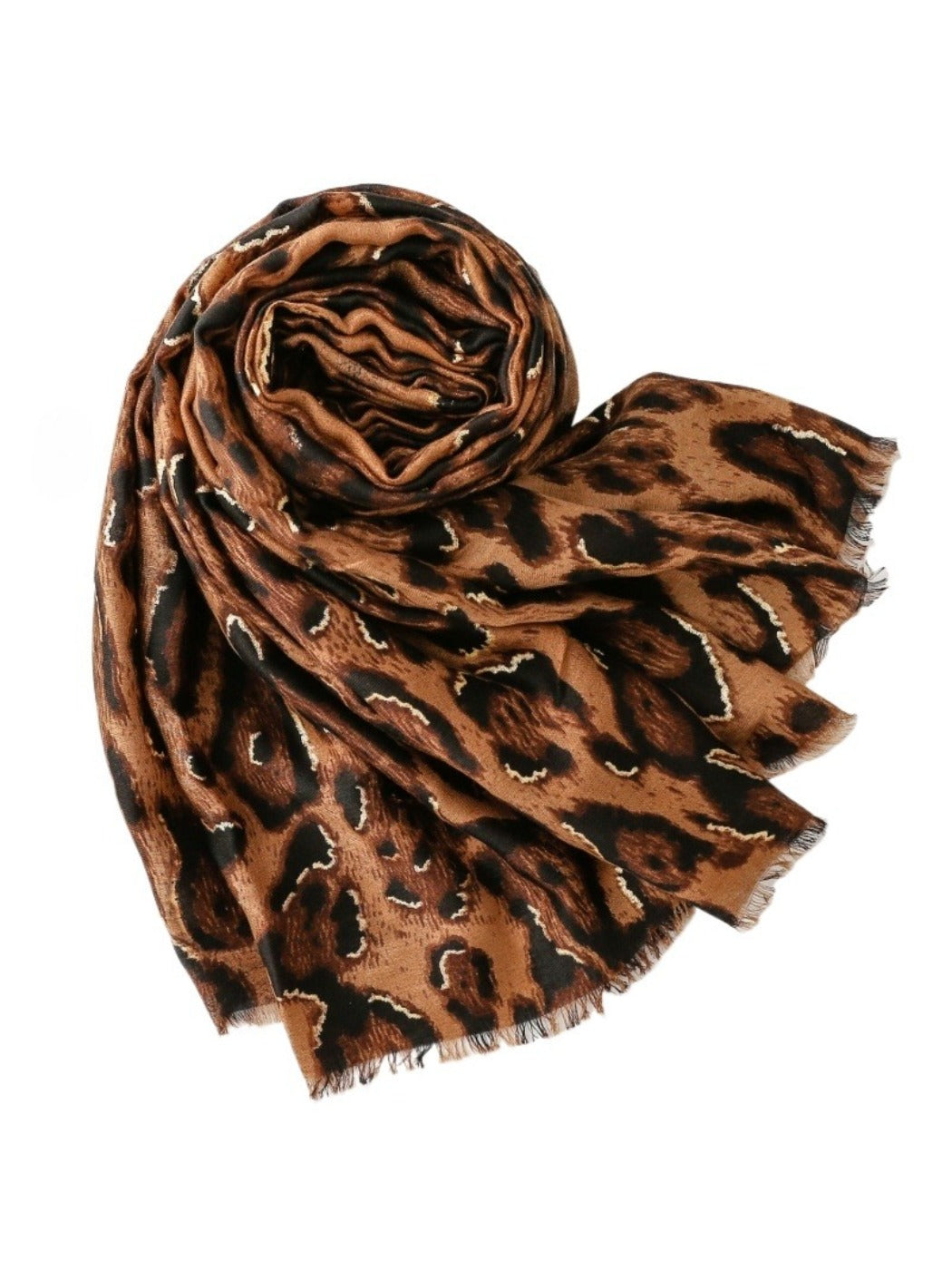 Scarvii - Classic Winter Scarf with Leopard Print