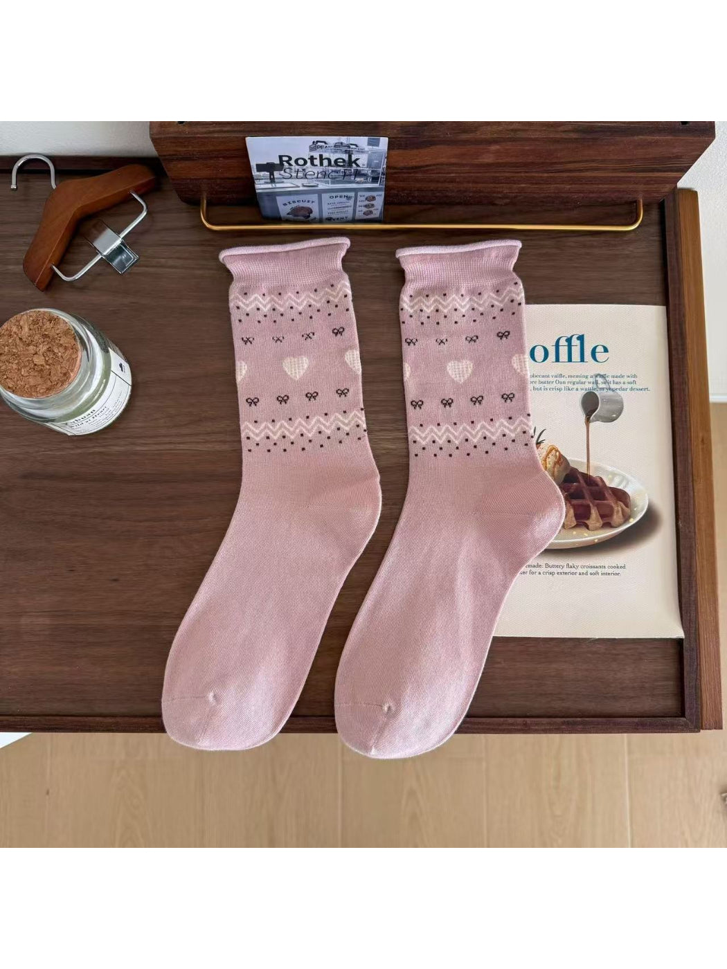 Rufia - Fair Isle Cute Knit Crew Socks