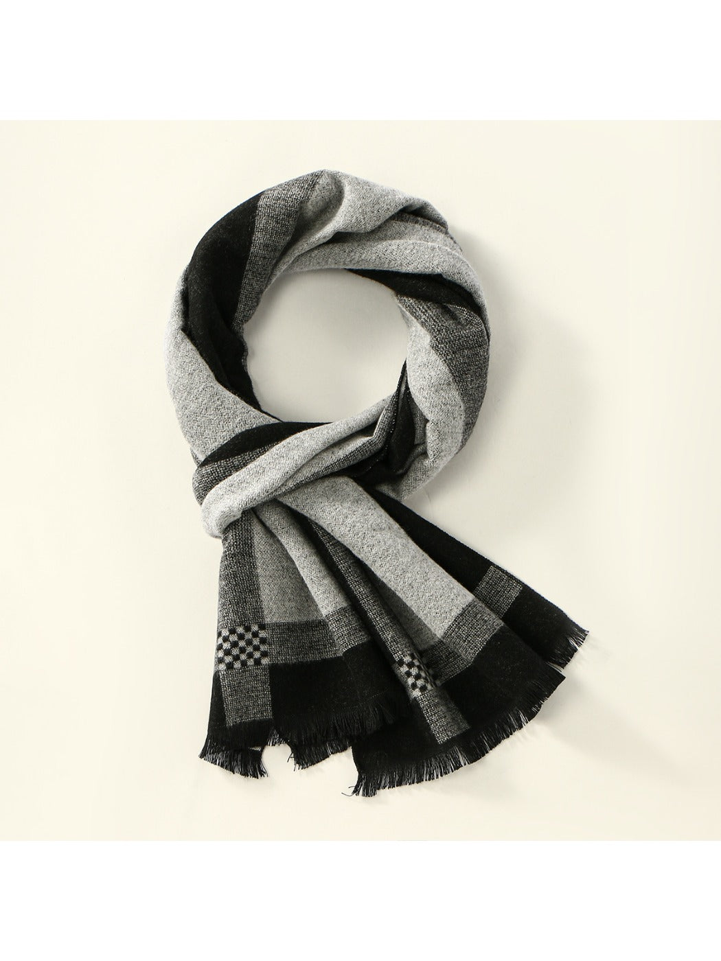 Scarvii - Striped Winter Plush Scarf