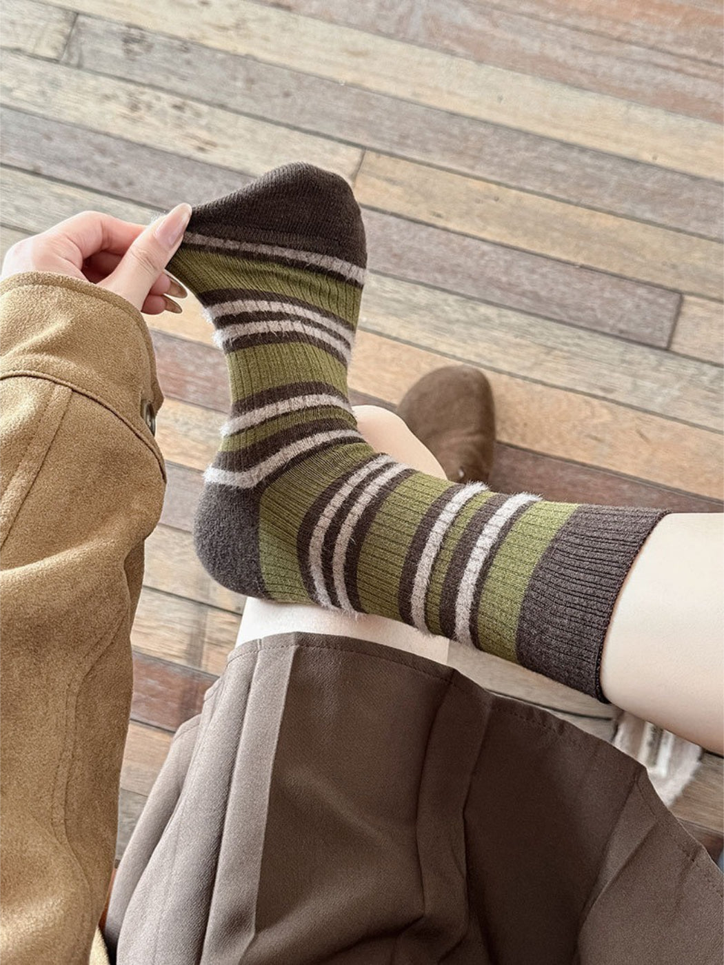 Rufia - Soft Stripe Crew Socks