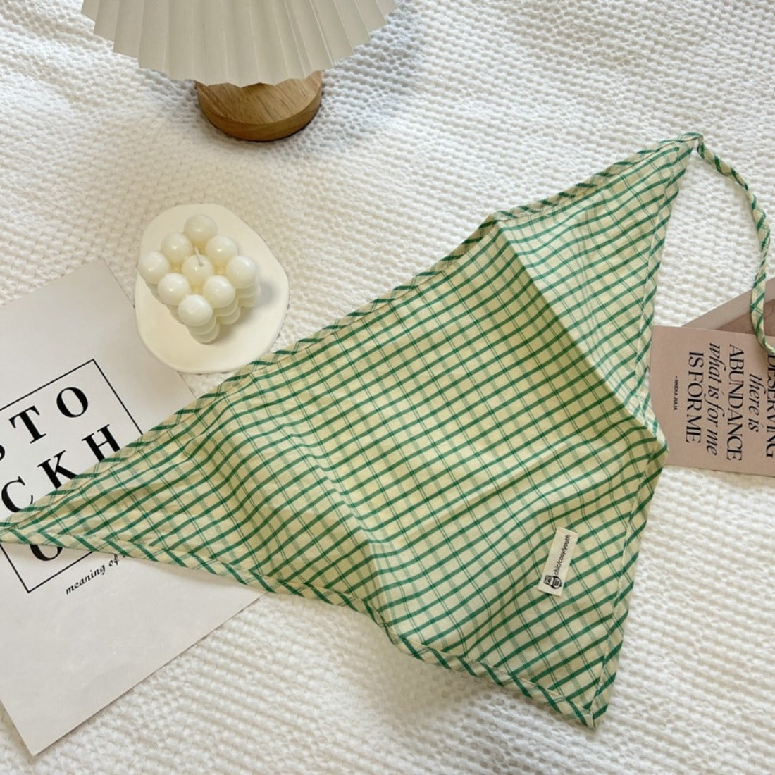 Scarvii - Plaid Triangle Headscarf