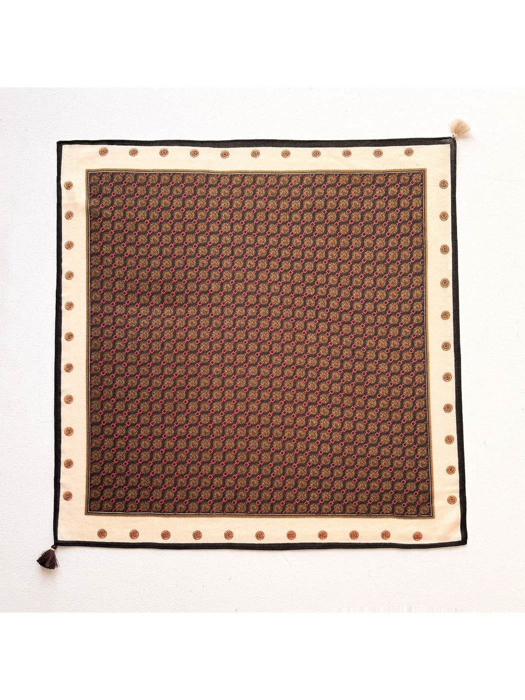 Scarvii - Elegant Neat Print Square Scarf