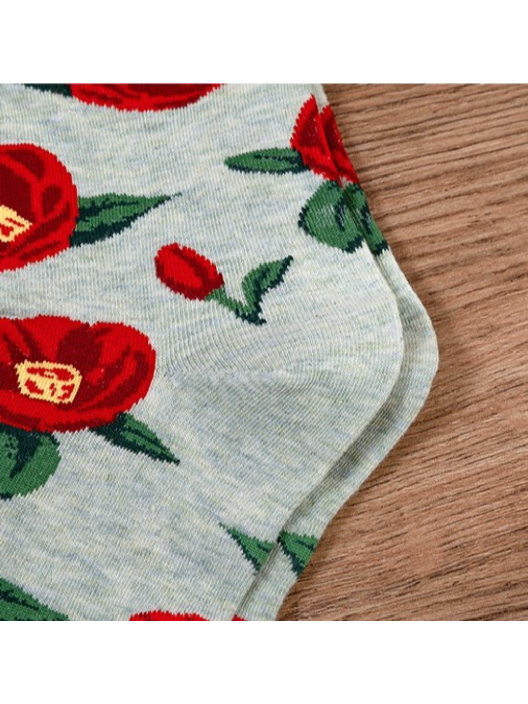 Rufia - Vintage Garden Floral Knit Crew Socks