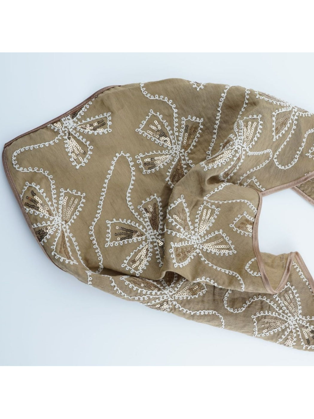 Scarvii - Bold Floral Embellished Headscarf