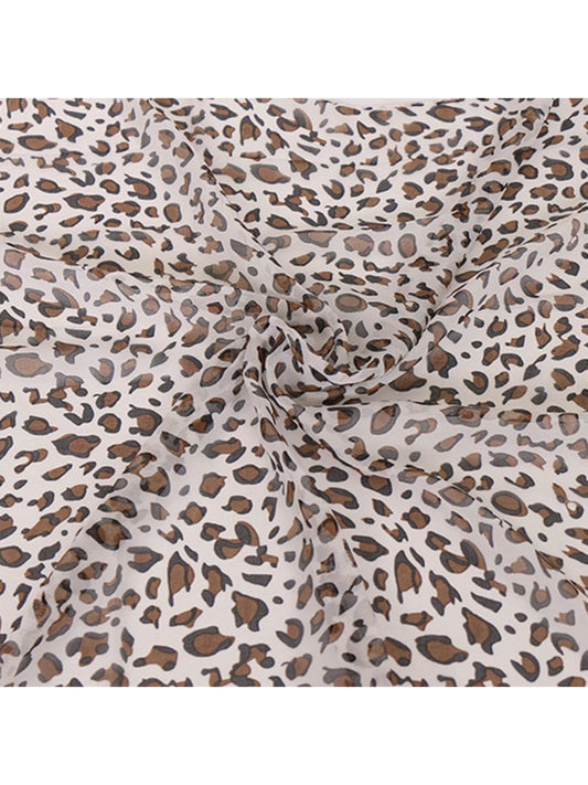 Scarvii - Spring Summer Leopard Print Lightweight Scarf