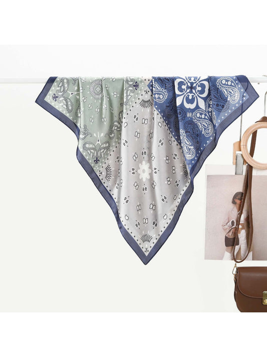 Scarvii - Patchwork Paisley Square Scarf