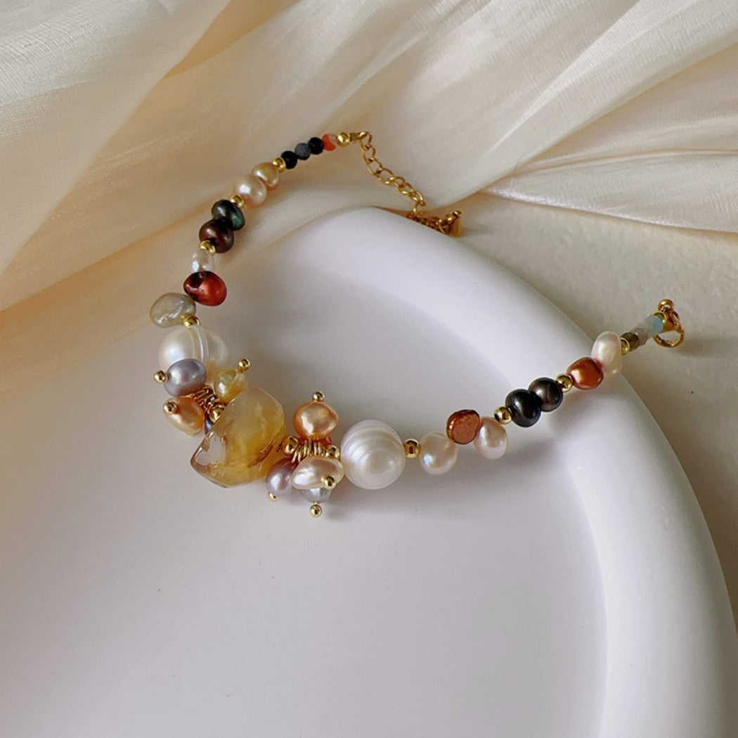 Bauai - Amber Pearl Bracelet – Timeless Elegance