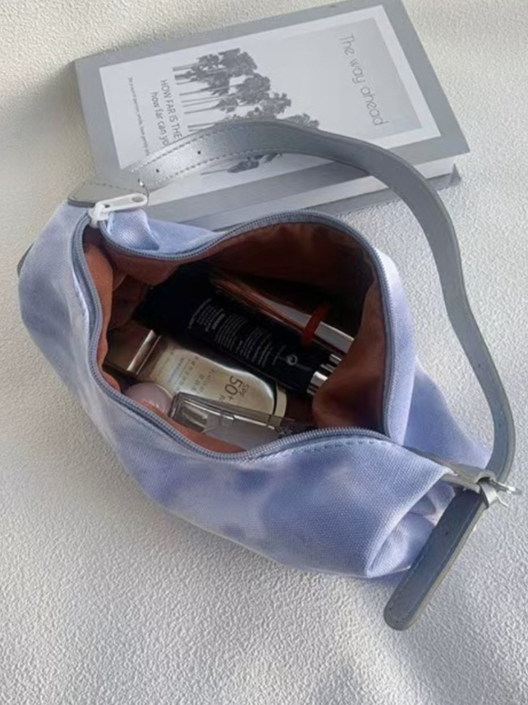 Cosbai - Tie-Dye Foldable Crossbody Canvas Bag