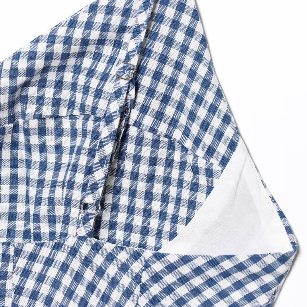 Vesty - Vintage Checkered Tank Top - Playful & Cute