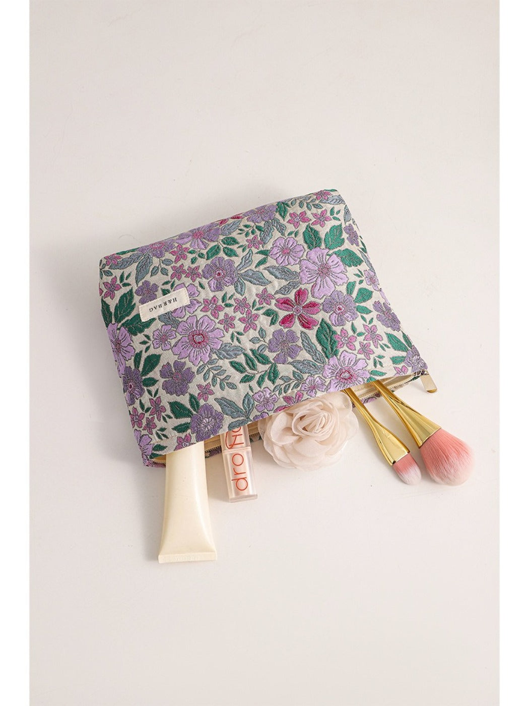 Cosbai - Vintage Botanical Floral Cosmetic Bag