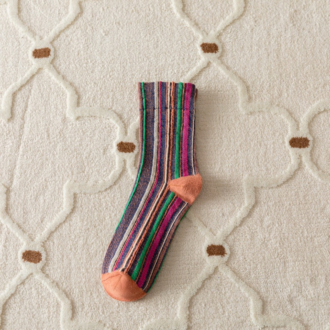 Rufia - Bohemian Vertical Striped Socks