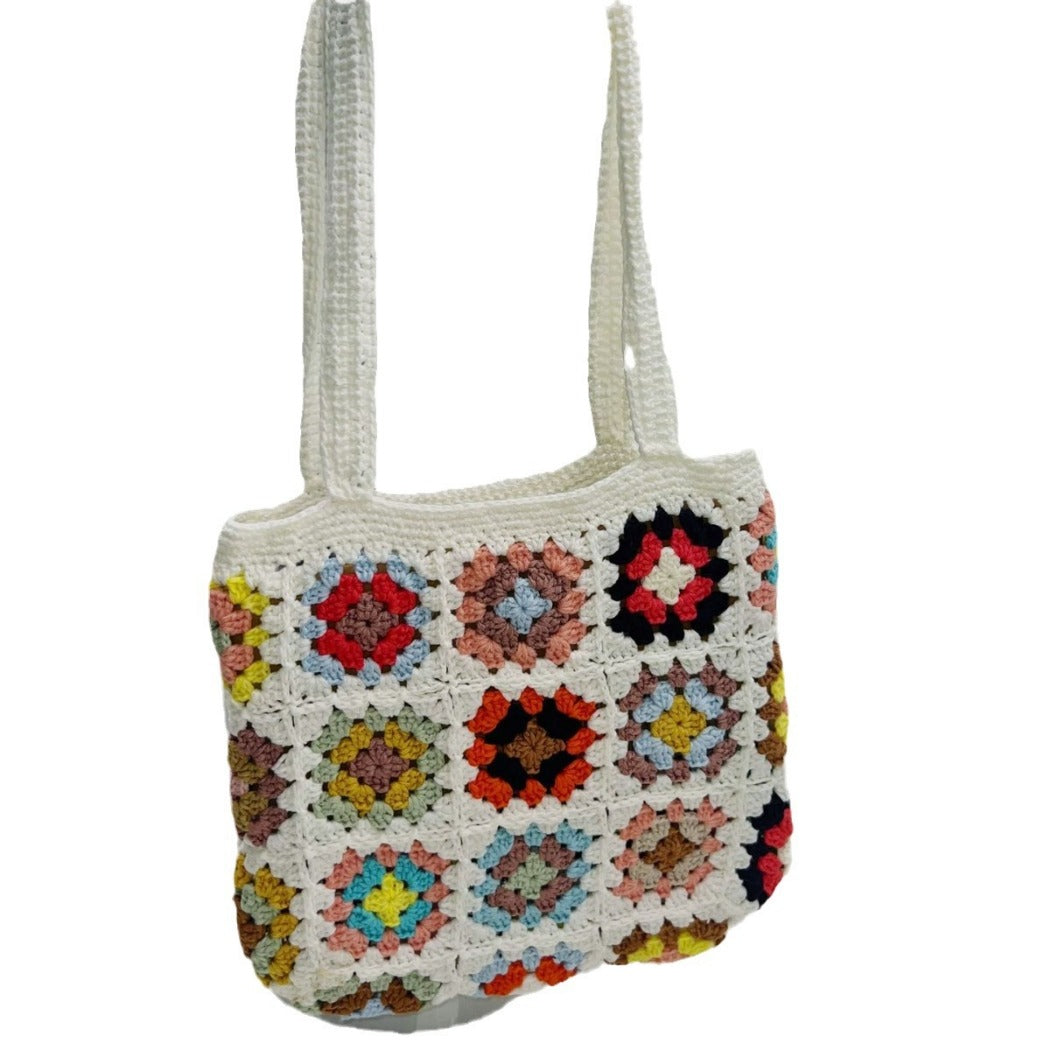 Cosbai - Boho Pattern Woven Tote Bag – 2 Colors