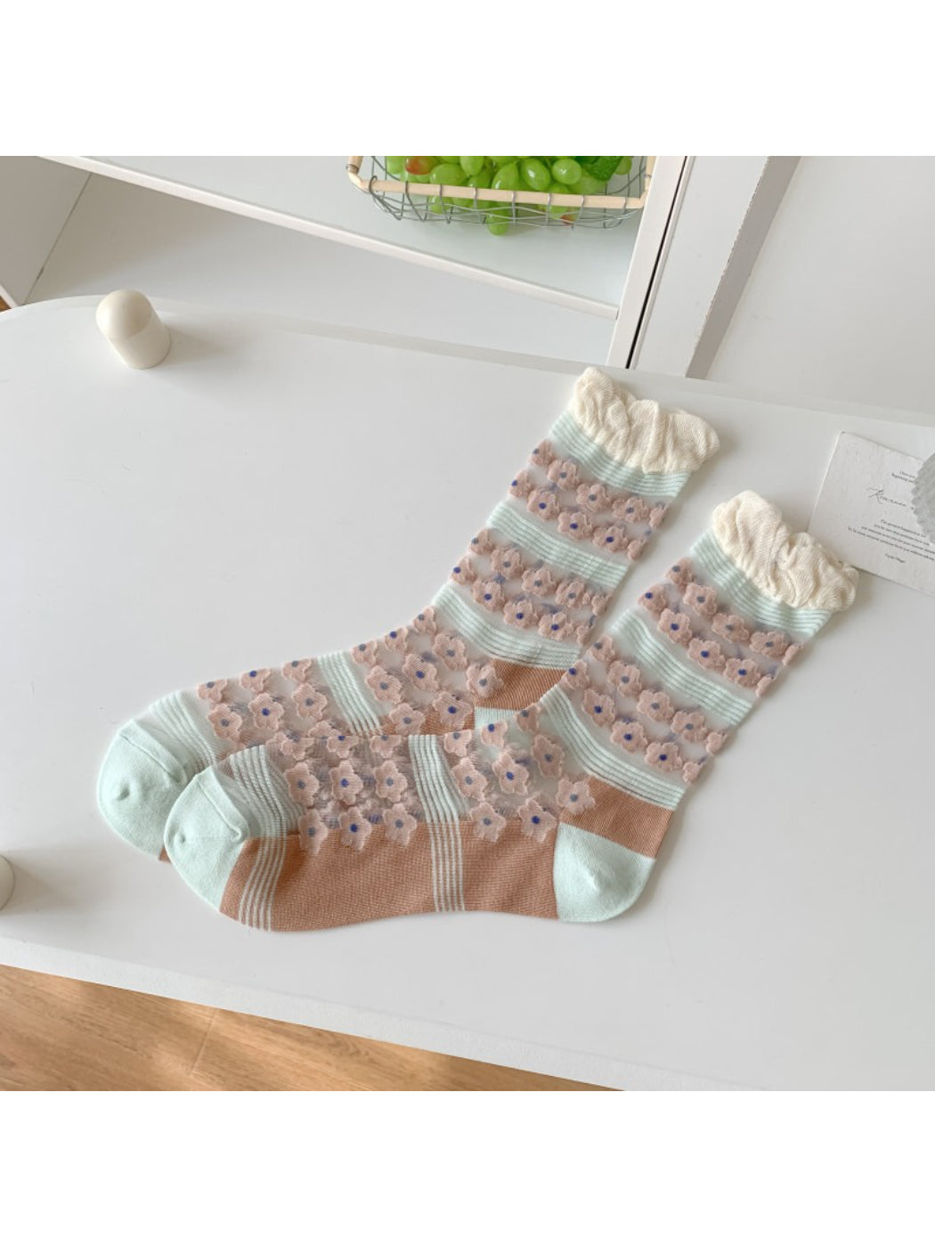 Rufia - Floral Patchwork Crew Socks product image 7