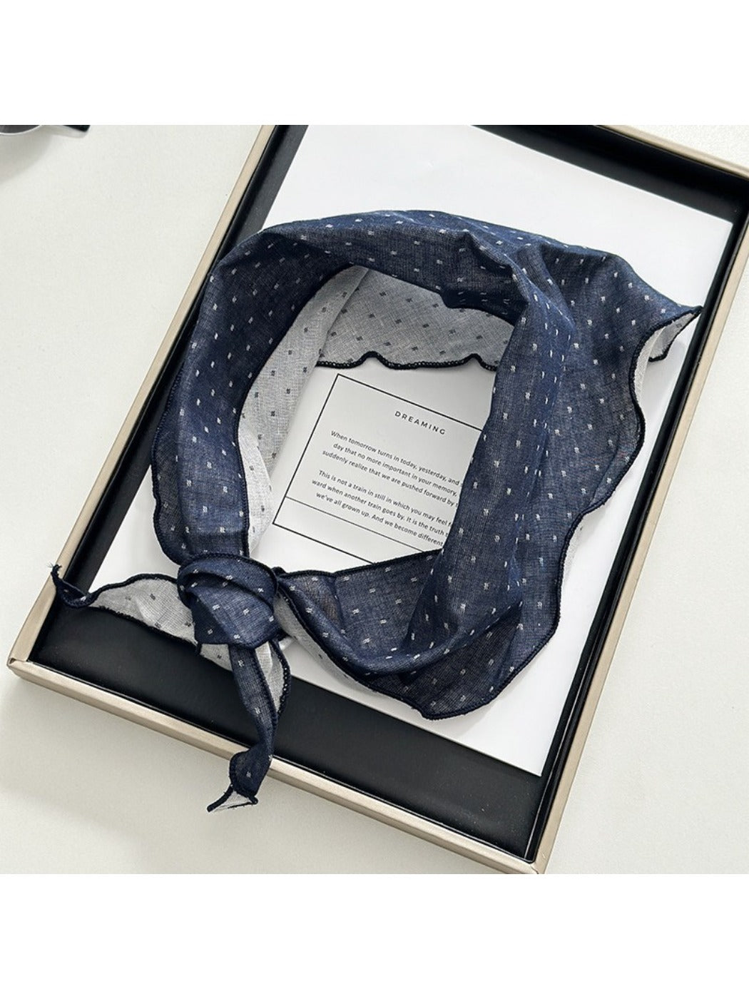 Scarvii - Polka Dots Double-sided Triangle Scarf