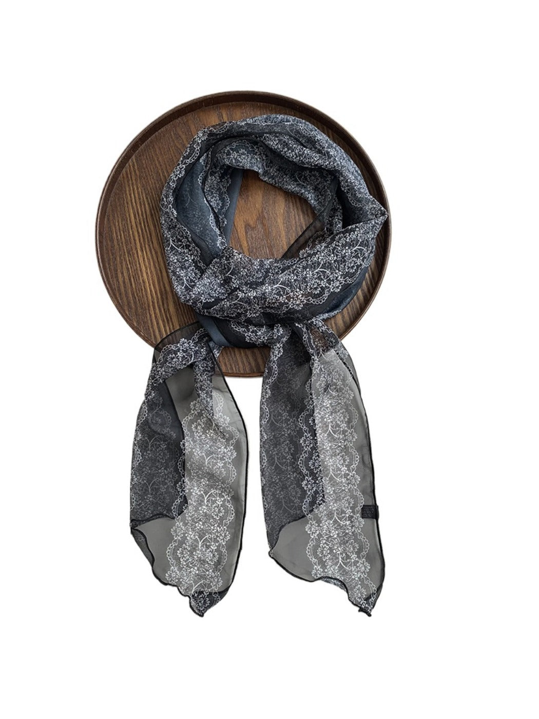 Scarvii - Lightweight Floral Print Scarf