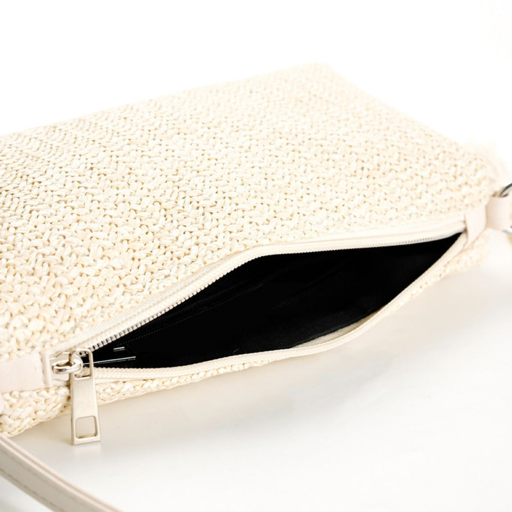 Cosbai - Beige Boho Shoulder Bag With Tassel