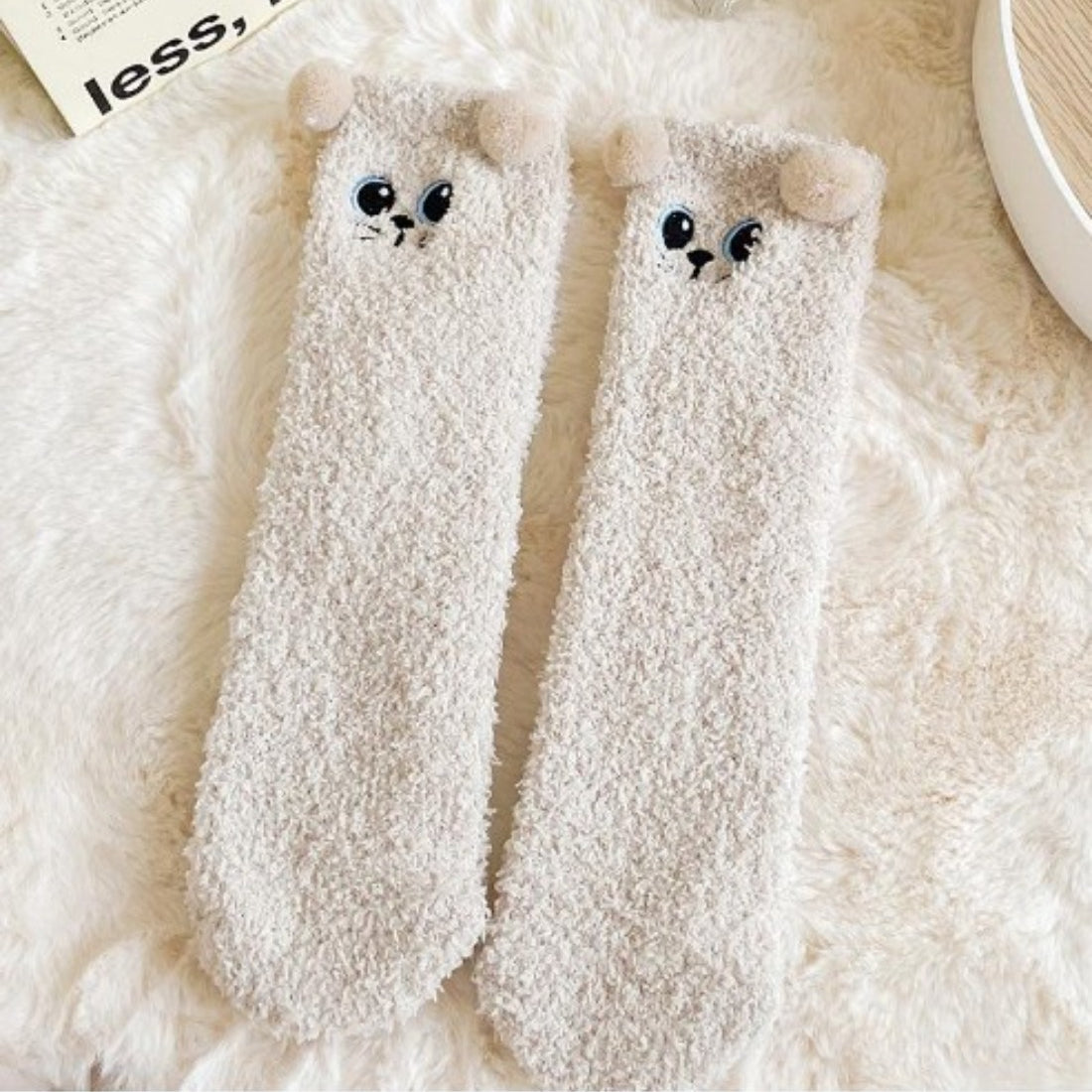 Rufia - Cute Animal Print Towel Socks