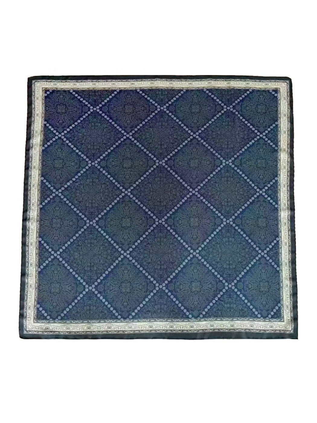 Scarvii Classic Ornamental Lattice Square Scarf