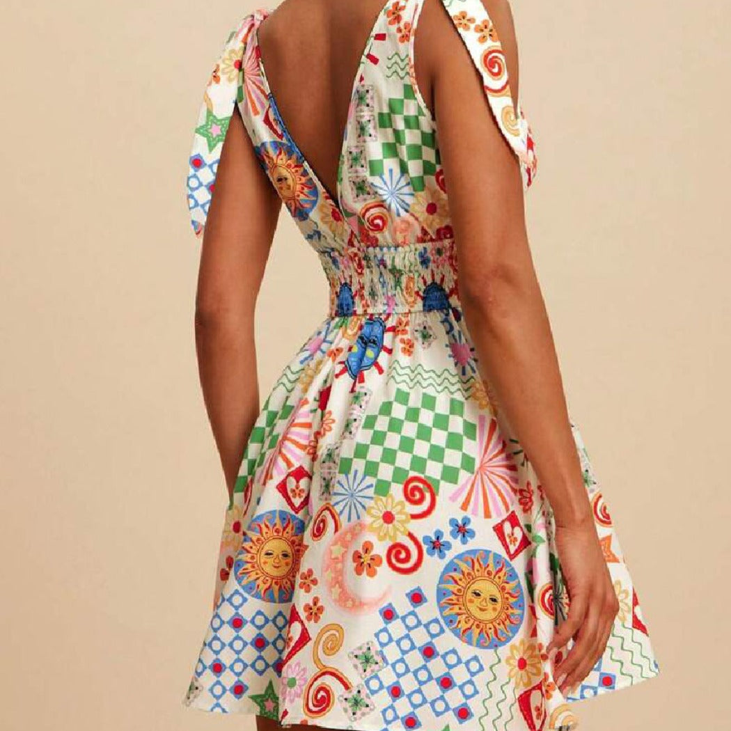 Troposa - Sexy V-Neck Vacation Dress