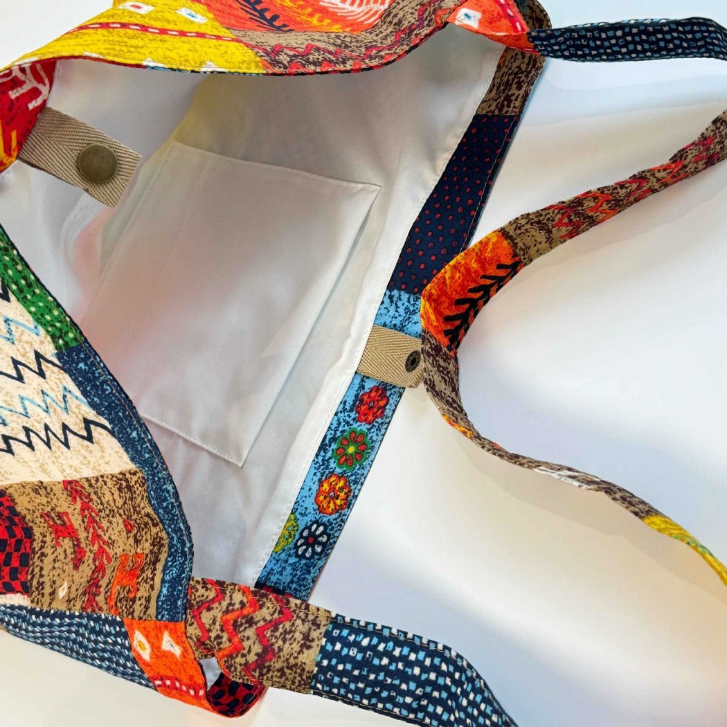 Cosbai - Patchwork Crossbody Bag - Large & Unique