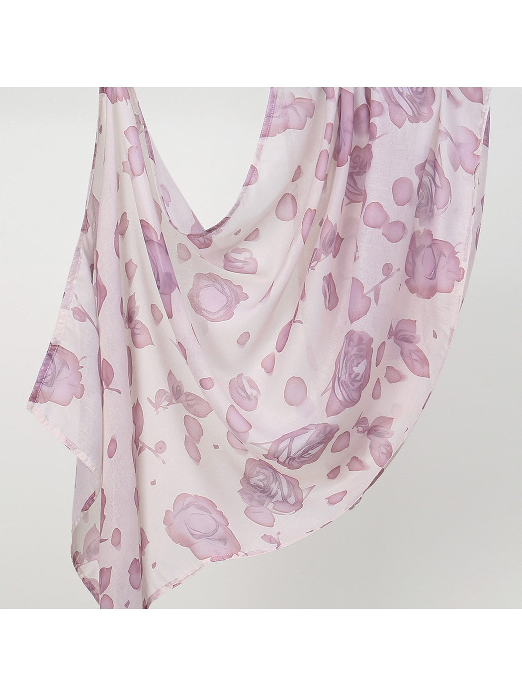 Scarvii - Elegant Rose Printed Scarf