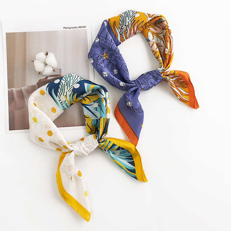 Scarvii - Romantic Floral Square Scarf