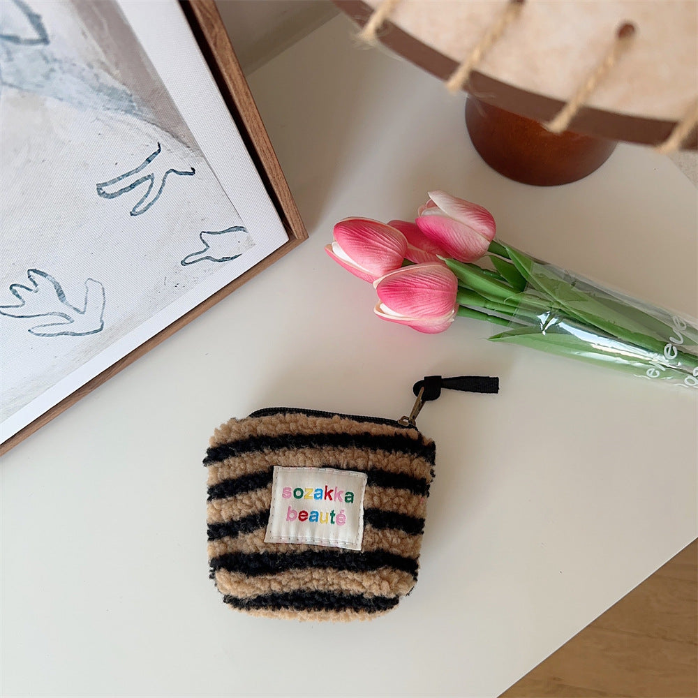 Mini Plush Makeup Bag