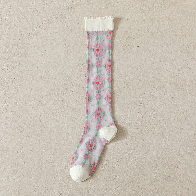 Rufia - Adorable Patterned Summer Stockings