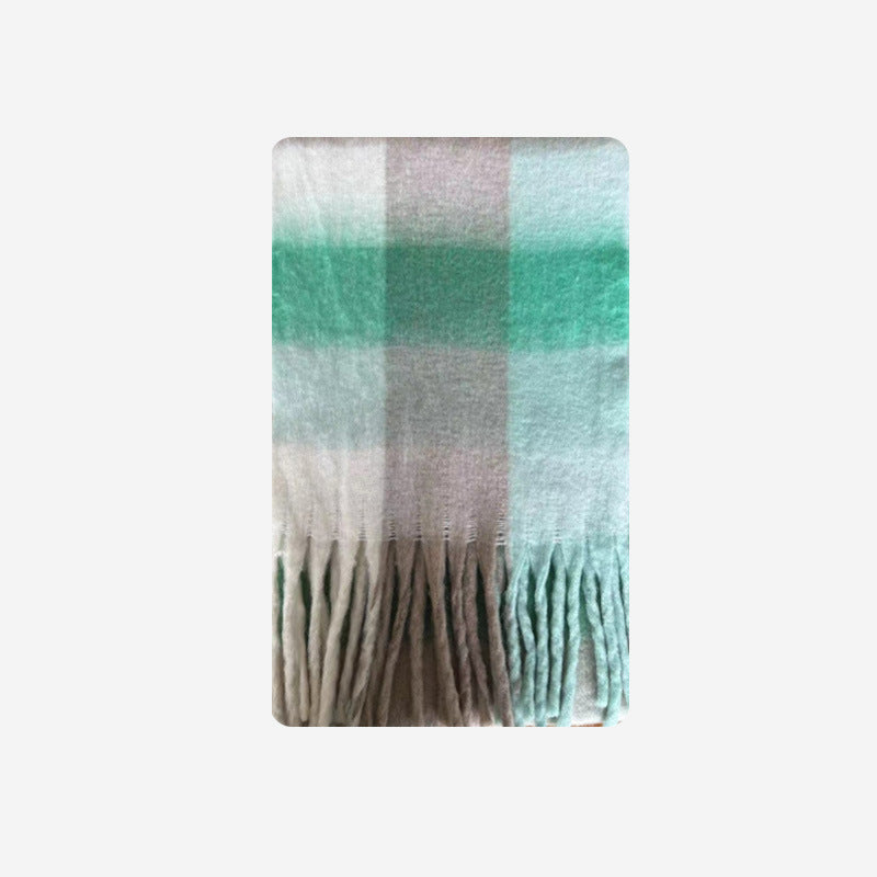 Scarvii - Marshmallow Plaid Scarf for Women