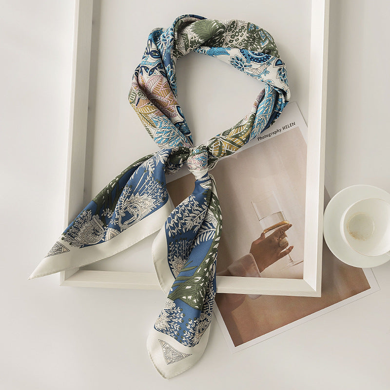 Scarvii - Botanical Floral Square Scarf
