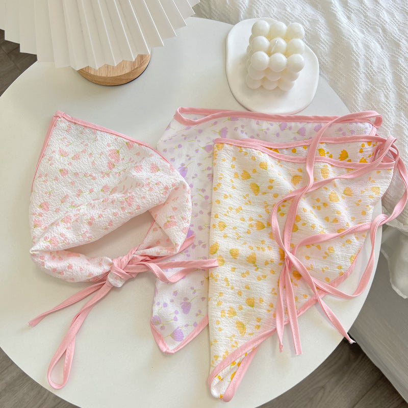 Pink Floral Fabric Headband