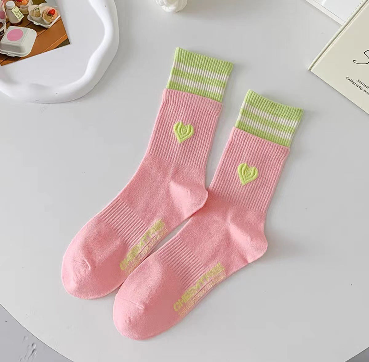Rufia - Colorblock Heart Socks